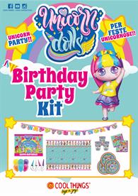 UNICORN DOLLS PARTY KIT 8 PERSONE