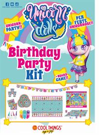 UNICORN DOLLS PARTY KIT 16 PERSONE C/ BOARD GAME