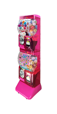 VENDING MACHINE DOUBLE 50/65 MM - AMAZING PINK GETT. € 1 - € 2