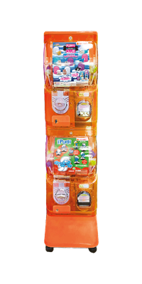 VENDING MACHINE DOUBLE 50/65 MM - HOT ORANGE GETT. € 1 - € 2