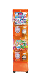 VENDING MACHINE DOUBLE 50/65 MM - HOT ORANGE GETT. € 1 - € 2