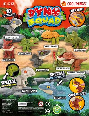 DINO SQUAD 3D - FLOWPACK IN DISPLAY BOX