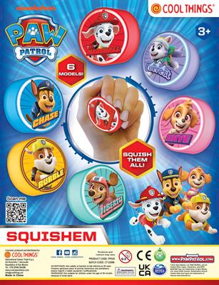 PAW PATROL SQUISH EM - 50MM CAPS