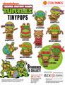 TEENAGE MUTANT NINJA TURTLES 2D CHARACTERS - 50MM CAPS