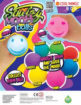 SQUIZY BALL MOOD BALLS - 65MM CAPS