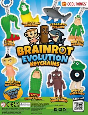 BRAINROT KEYCHAIN - 65MM CAPS
