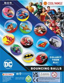 DC JUSTICE LEAGUE BOUNCING BALLS - 45MM