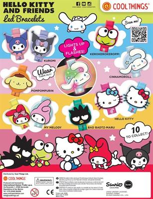 HELLO KITTY LED BRACELETS - 90MM CAPS