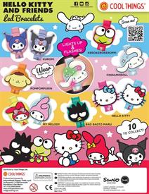 HELLO KITTY LED BRACELETS - 90MM CAPS