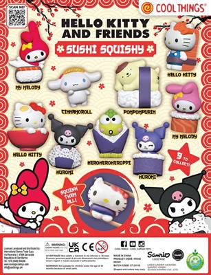 HELLO KITTY SUSHI SQUISHY - OPP BAG