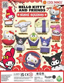 HELLO KITTY SUSHI SQUISHY - OPP BAG