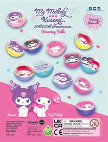 MY MELODY & KUROMI BOUNCING BALLS - 45MM