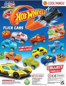 HOT WHEELS FLICK CARS 2 - 50MM CAPS