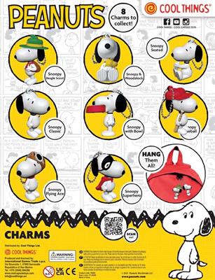 SNOOPY CHARMS - 65MM CAPS