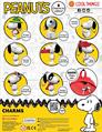 SNOOPY CHARMS - 65MM CAPS
