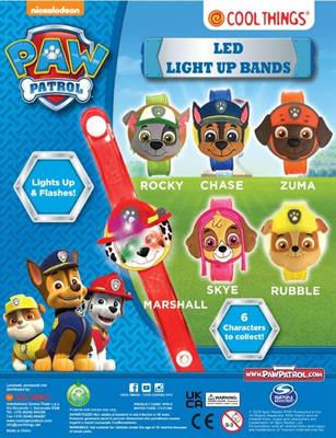 PAW PATROL LED BRACELETS - OPP BAG