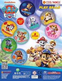 PAW PATROL PLAY BALLS - 90MM