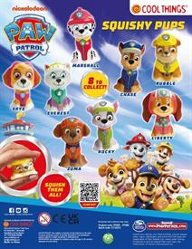 PAW PATROL SQUISHY PUPS - 65MM CAPS
