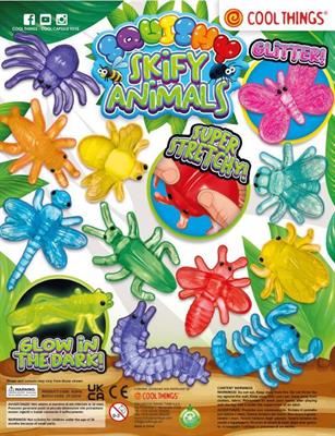 SQUISHY SKIFY ANIMALS - 50MM CAPS